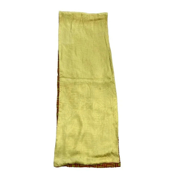 Shihreen Gold Brown Silk Shawl - Picture 8 of 8